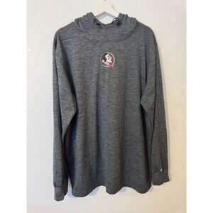 Colosseum Mens Florida State‎ Seminoles FSU Hoodie Gray Long Sleeve Pullover